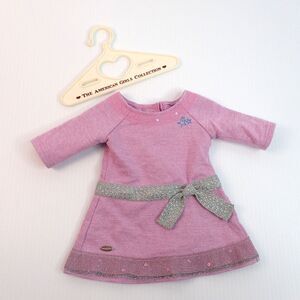 American Girl Doll Purple Dress with Hanger
